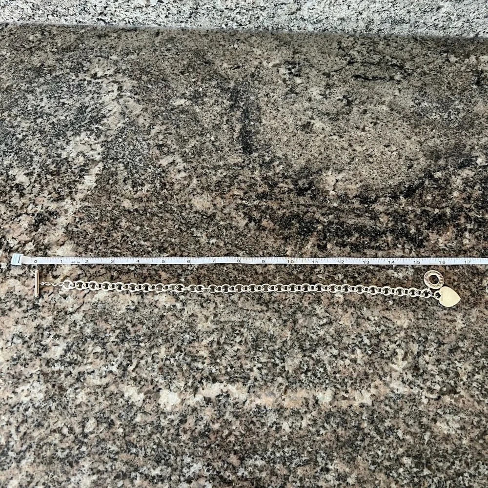 Tiffany & Co Silver Heart Tag Toggle Necklace - Picture 4 of 9